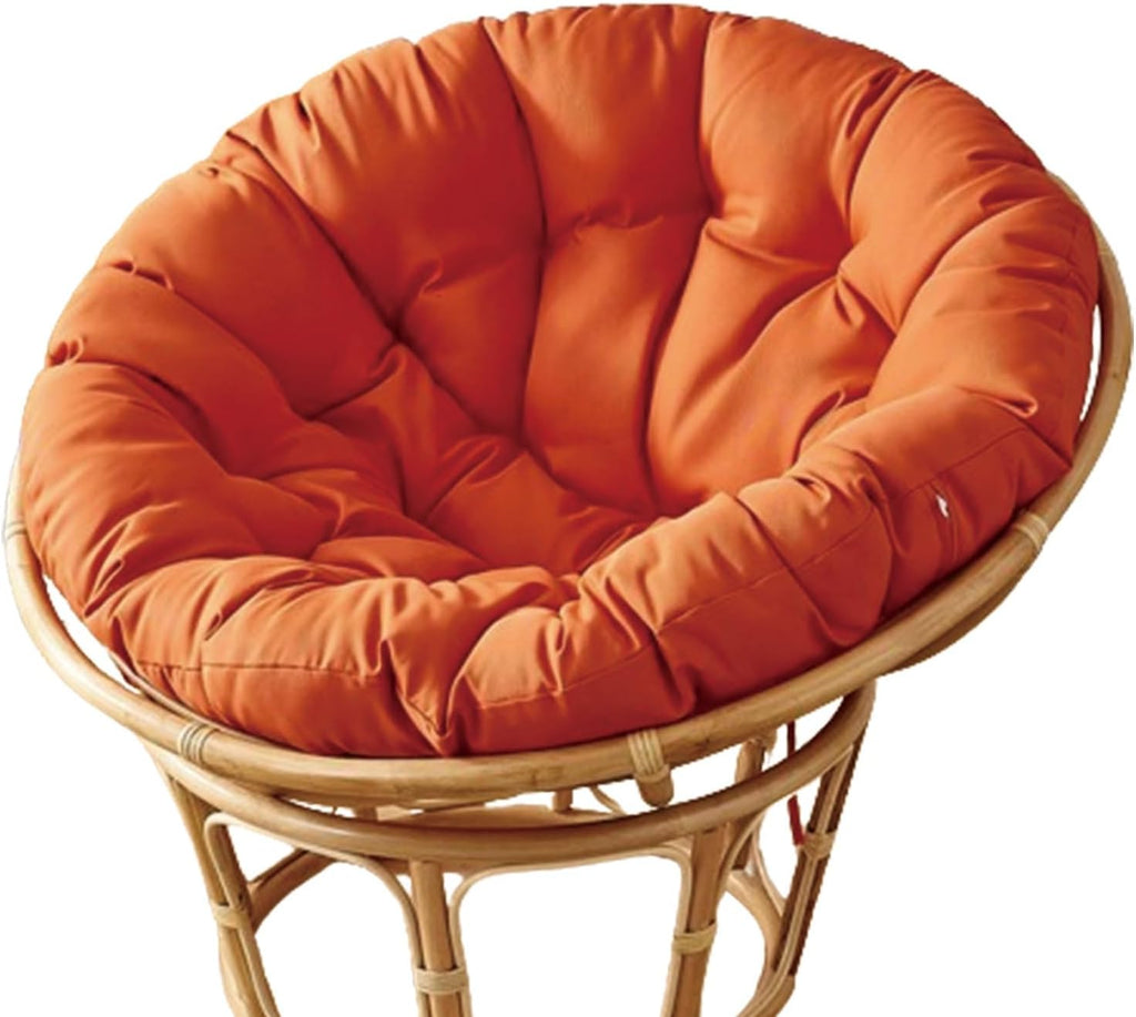 Indoor Outdoor Waterproof Papasan Chair Cushion Egg Chair Cushion Hanging Chair Cushion Patio Chair Mat for Rocking Chair Seats(Orange,160 * 160cm)