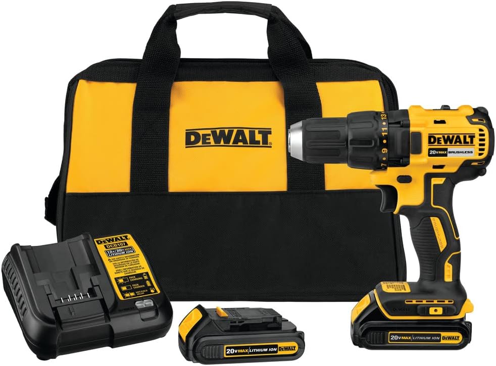 DEWALT 20V MAX Cordless Drill/Driver Kit with Battery and Charger Included (DCD777C2)