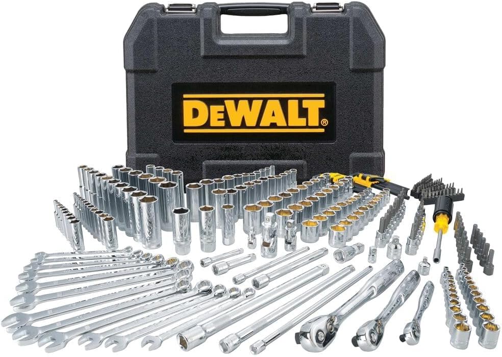 DEWALT Socket Set, 1/4', 3/8', 1/2' Drive, SAE/Metric, 264-Piece Mechanic Tool Set (DWMT82835)