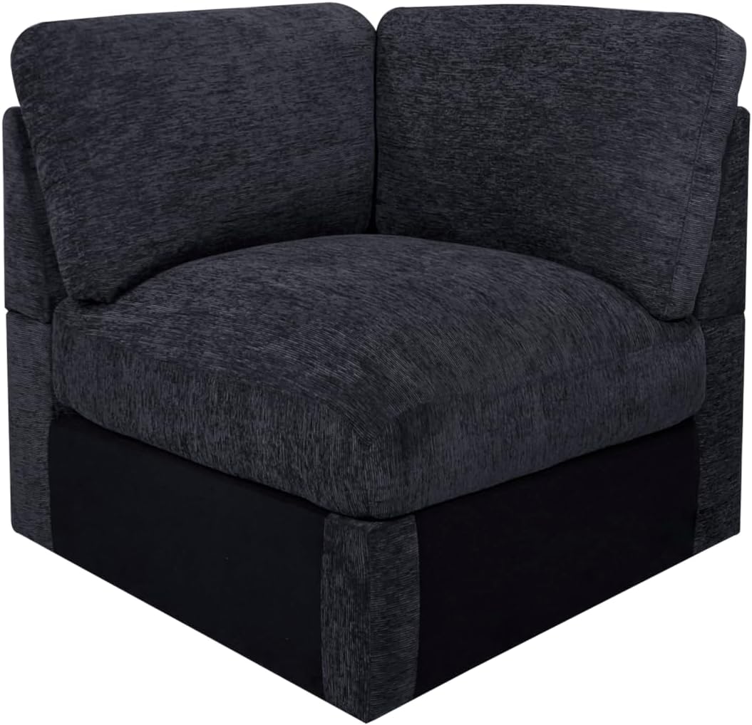 Ball & Cast 146' Oversized Modular L-Shaped Sectional Sofa,Large Chenille Upholstered Couch 8 Seat with Movable Ottoman&2 Pillows,Comfty Sectionals W/Wide Armrest&Deep Seat,for Living Room,Dark Gray