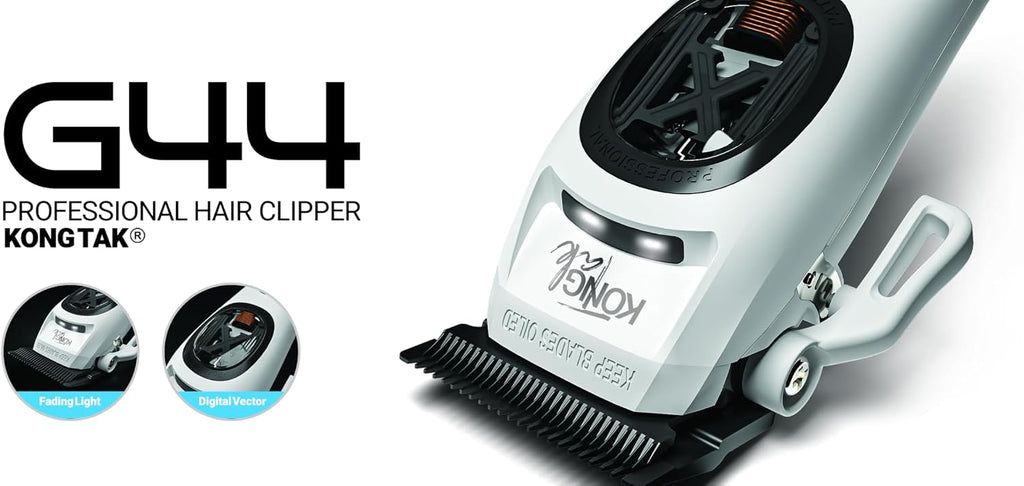 G44 Professional Hair Clipper with Digital Vector Motor UP to 12,000 SPM and DLC Blade