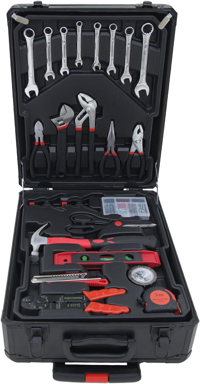 Hantinstom 678PCS Complete Home Tool Set Versatile Rolling Tool Kit for Professional Repair and Maintenance - Heavy and Duty Portable Tool Box with Wheels
