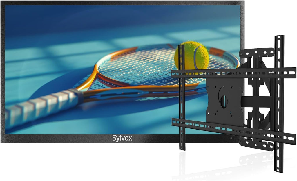 SYLVOX 2000 Nits Full Sun Outdoor TV 65' + Heavy-Duty Adjustable Outdoor TV Wall Mount Bundle – 4K UHD, Dolby Atmos, Google TV, Waterproof, Backyard, Patio, Poolside & Restaurant Ready