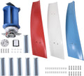 Vertical Wind Turbine | 3 Leaves Wind Powered Generator 3000W - AC Permanent Magnet Generator Kit for Home, RVs, Boats, Terraces, Cabins