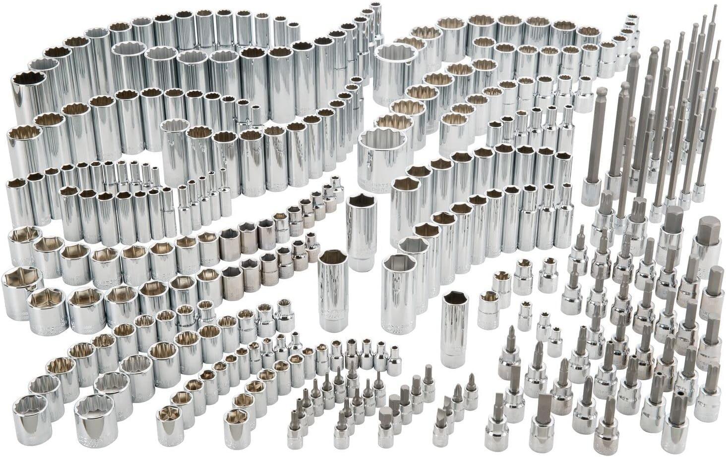 CRAFTSMAN 299-Piece Socket Set, Includes Deep, Shallow Sockets, Hex, Torx, Slotted, Phillips Bits