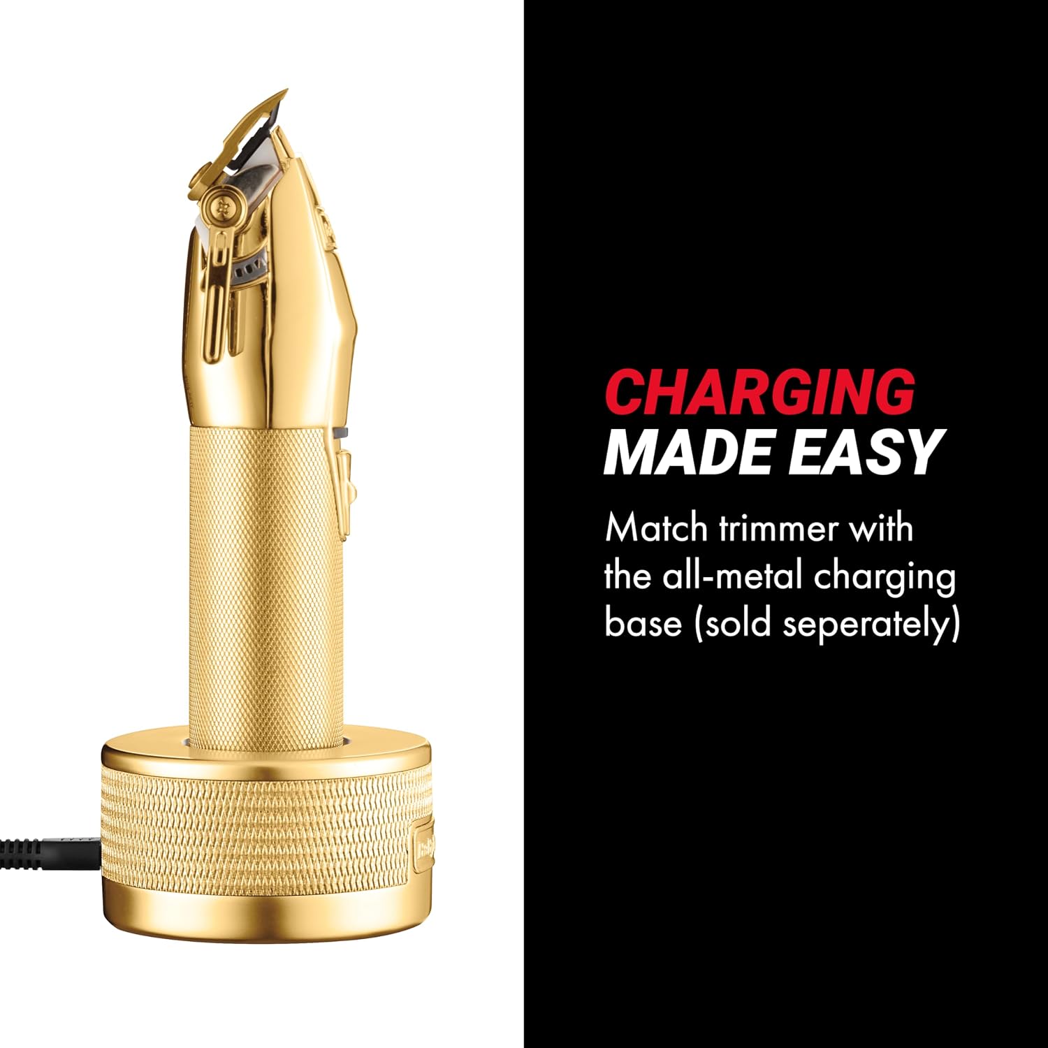BaBylissPRO FX+ Professional Barber Cord/Cordless Hair Clippers for Men, All Metal, Lithium Battery with 3-Hour Runtime