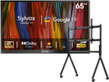 SYLVOX Outdoor TV with Rolling Stand, 65 inch 4K Smart TVs, Weatherproof & IP56 Waterproof, Support Google Assistant, Chromecast, 1000 nit Brightness Partial Sun (Deck Pro 3.0/2026)