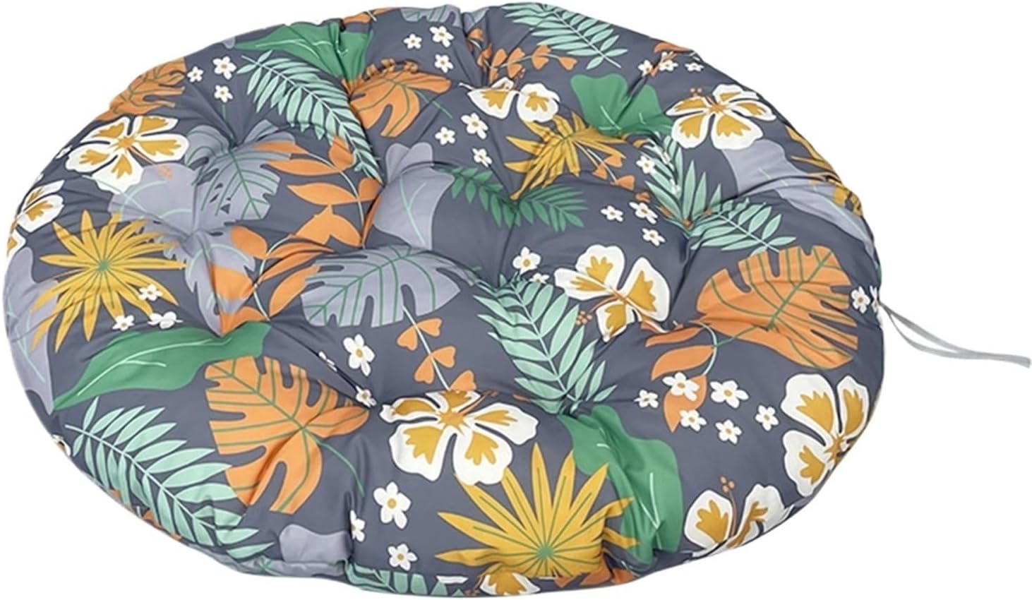 Indoor Outdoor Papasan Chair Cushion, Bucket & Moon Comfy Round Cushion, Tufted Wicker Hanging Egg Chair Cushion for Garden, Living Room, Bedroom