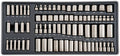 CRAFTSMAN OVERDRIVE 284-Piece Gunmetal Chrome Mechanics Tool Set, Standard SAE/Metric Socket Set, with Hard Case (CMMT99284)
