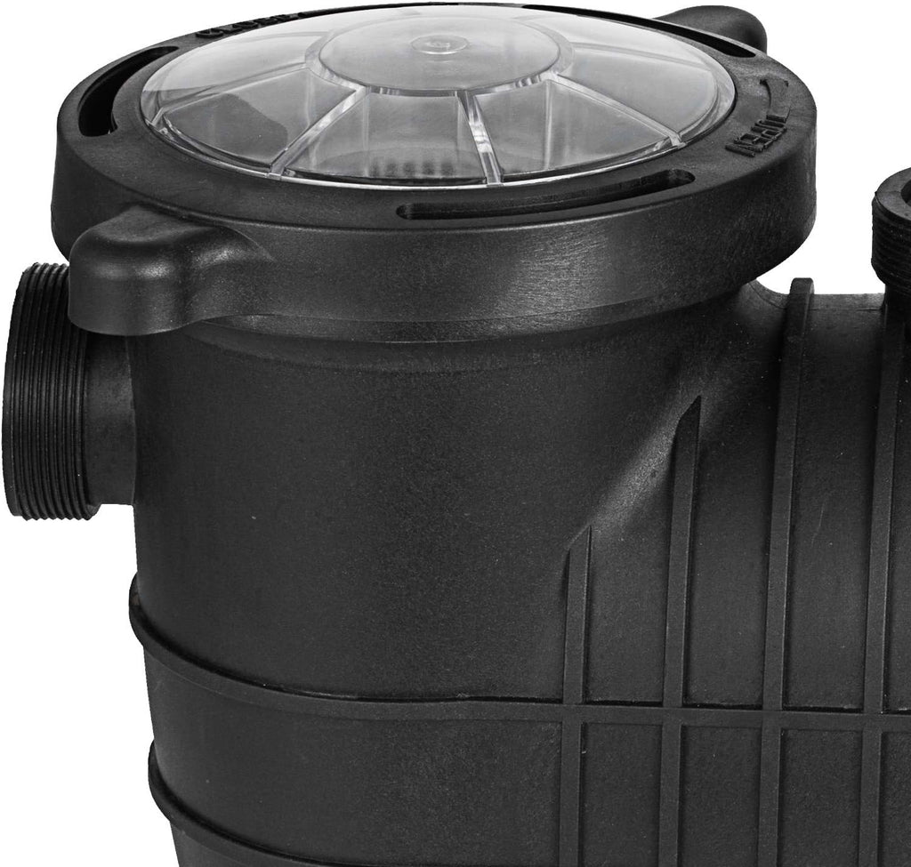 Hitgrand 2HP Self Primming Pool Pump, Inground Above Ground Swimming Pool Pump Upgraded 110V/220V Dual Voltage, 1500W 60HZ Single Speed Pumps with Strainer Basket Silent Operation