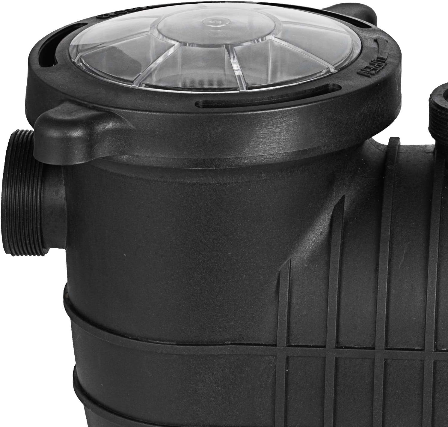 Hitgrand 2HP Self Primming Pool Pump, Inground Above Ground Swimming Pool Pump Upgraded 110V/220V Dual Voltage, 1500W 60HZ Single Speed Pumps with Strainer Basket Silent Operation