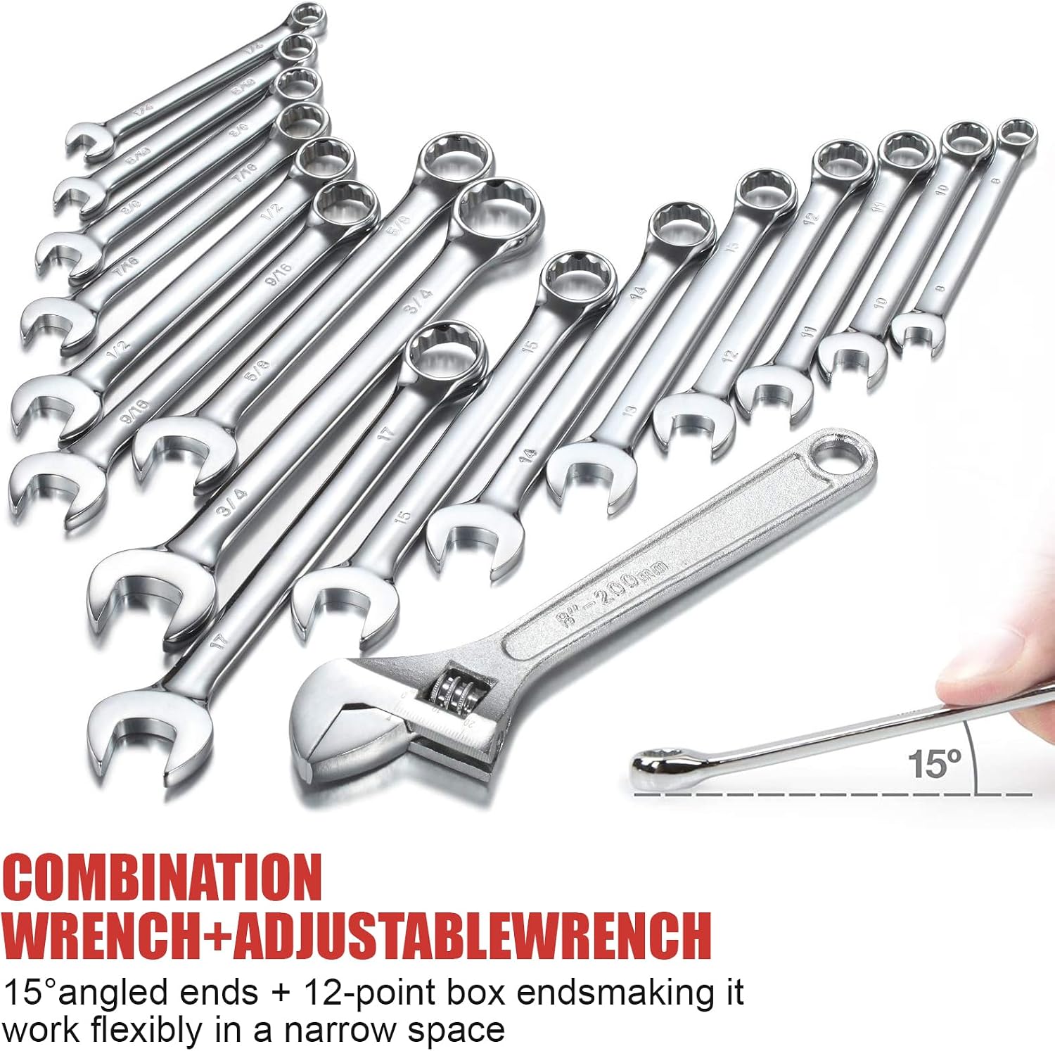 438-Piece Mechanics Tool Set with 3-Drawer Heavy Duty Metal Box Repair Tool Kit -02