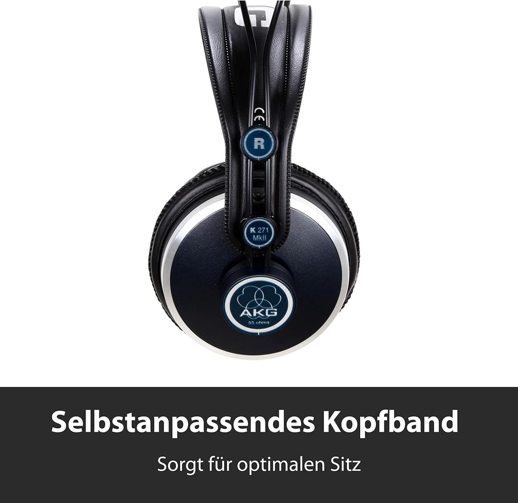 AKG Pro Audio K271 MKII Over-Ear, Closed-Back, Professional Studio Headphones, Black (2470X00190)