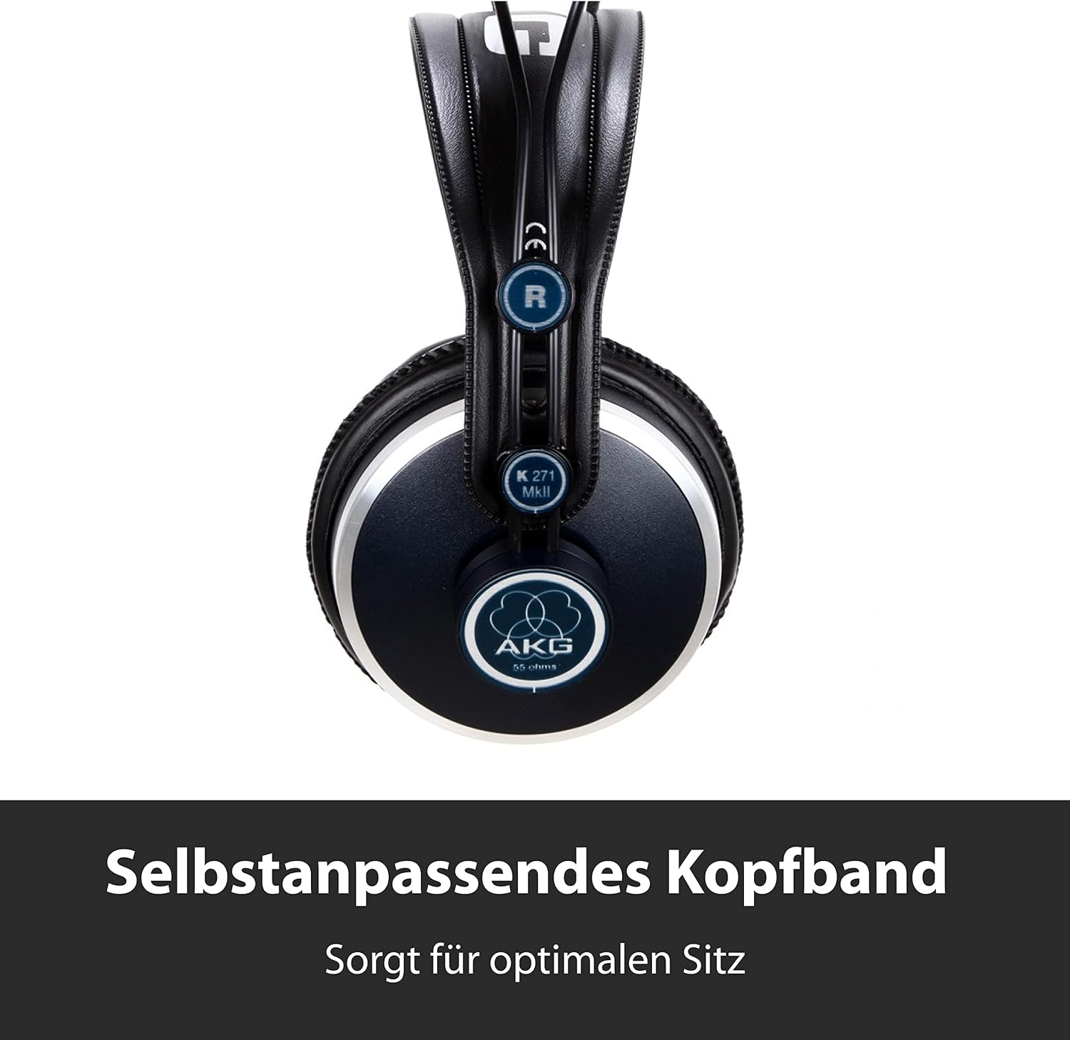 AKG Pro Audio K271 MKII Over-Ear, Closed-Back, Professional Studio Headphones, Black (2470X00190)