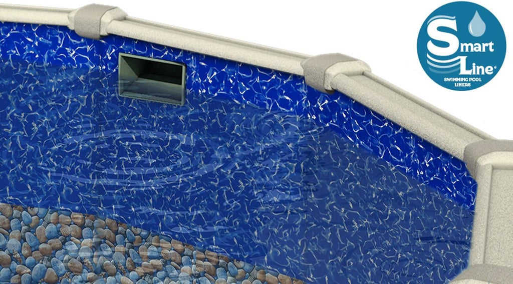 Lake Effect Pools 'Meadows Reprieve' 24' Round Above Ground Swimming Pool | 52' Inch Height | Resin Protected Steel Sided Walls | Includes a Bedrock Overlap Pool Liner and Widemouth Skimmer