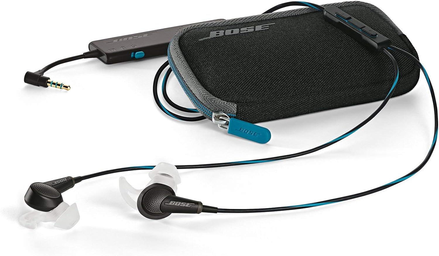 Bose QuietComfort 20 Acoustic Noise Cancelling Headphones, Compatible with Apple Devices, Black (Renewed)
