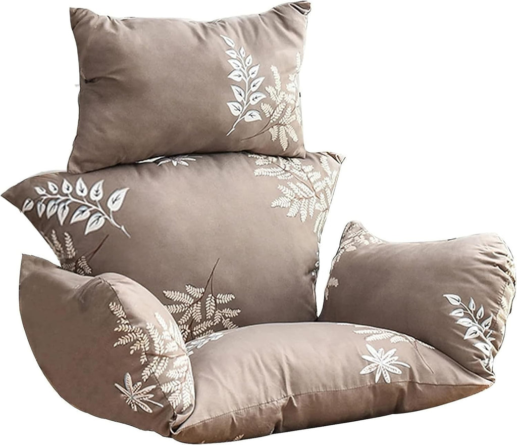 Swing Egg Chair Cushion,New Thickened Hanging Egg Chair Cushion,Large Soft Seat Cushion Washable Rocking Chair Cushion for Indoor Bedroom Garden Backyard,Easy to Clean (Color : B)