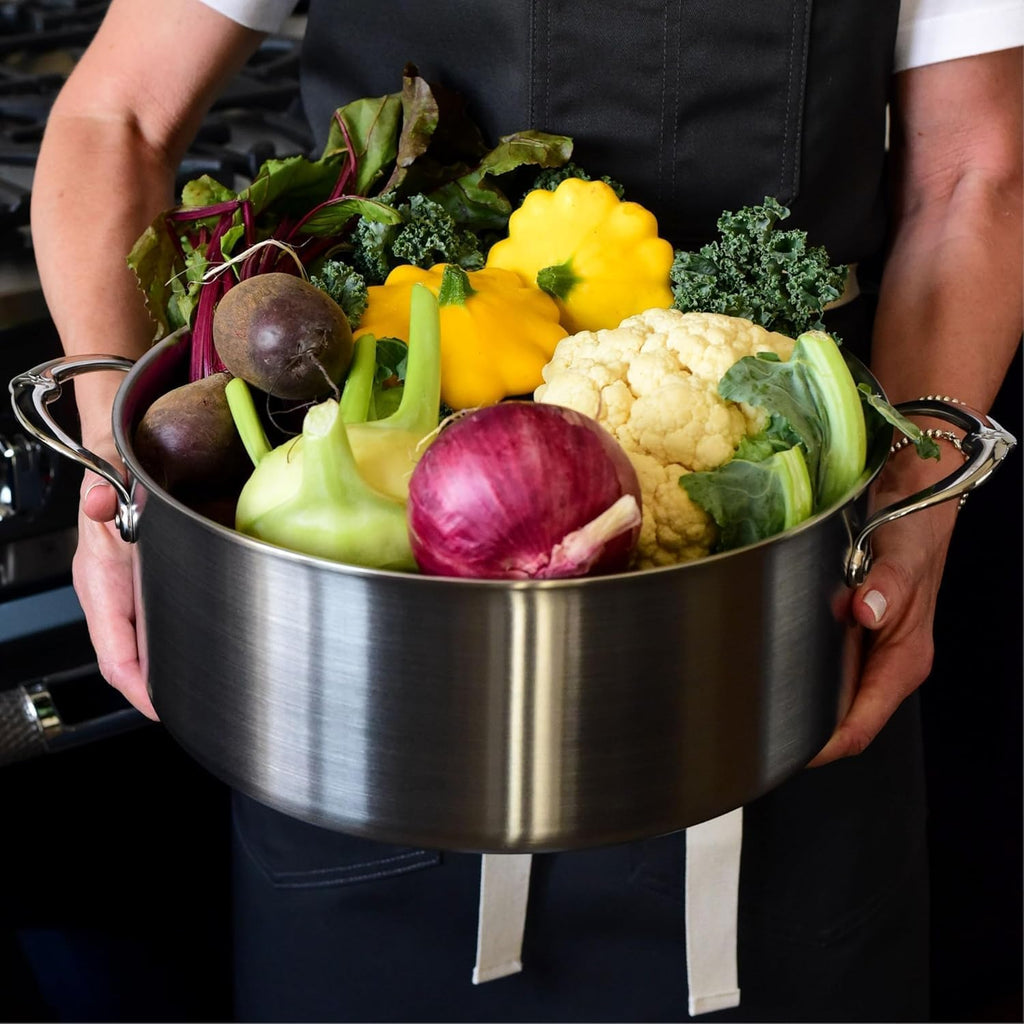 Thomas Keller Insignia by Hestan - Stainless Steel 9 Quart Rondeau, Induction Cooktop Compatible
