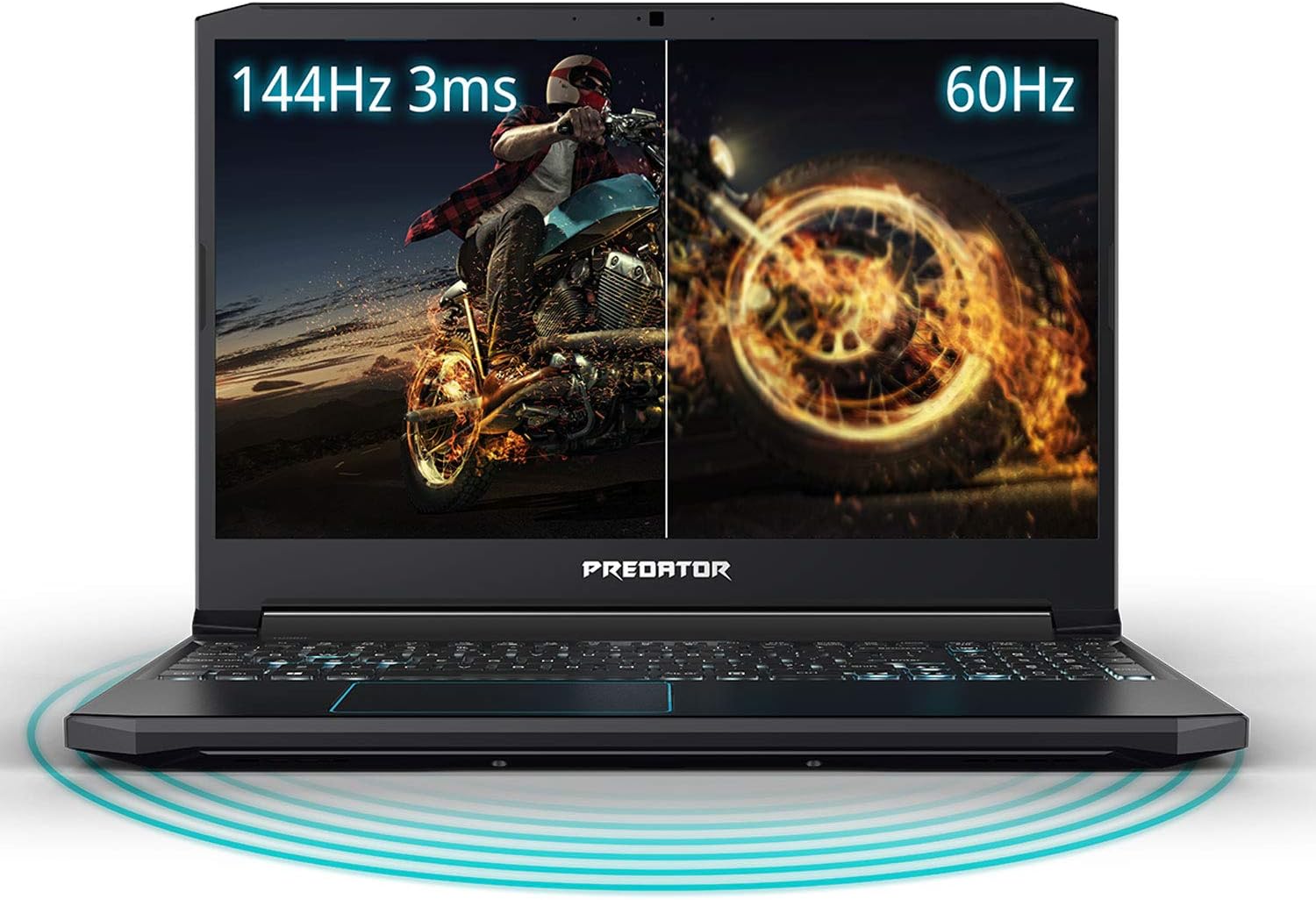 acer Predator Helios 300 Gaming Laptop PC, 15.6' Full HD 144Hz 3ms IPS Display, Intel i7-9750H, GeForce GTX 1660 Ti 6GB, 16GB DDR4, 256GB NVMe SSD, Backlit Keyboard, PH315-52-78VL