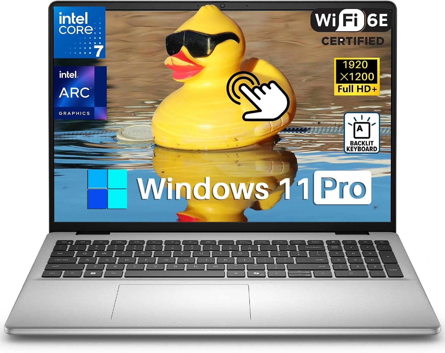 Dell 16 Touchscreen Laptop DC16251, Intel 10-Core 7 150U(Up to 5.4GHz), Intel Arc Graphics, 32GB DDR5, 1TB SSD, Windows 11 Pro, 16 Inch FHD+ IPS Display, Backlit KB, Wi-Fi 6, for Business & Student
