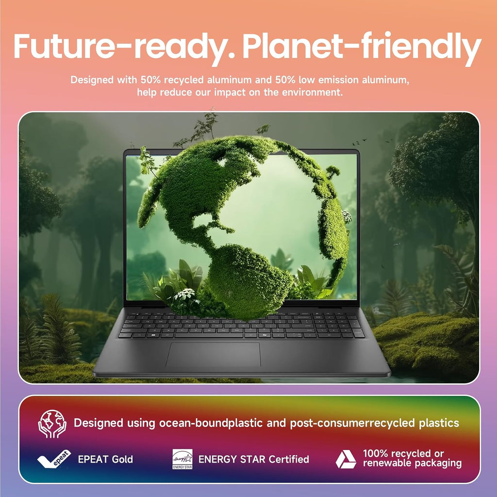 Dell 16' FHD+ Touchscreen Laptop Computer - Intel Core i7-150U Processor(10 Core, Up to 5.4Ghz), 300nits Display,Backlit Keyboard,Windows 11 Pro, Black((32GB DDR5 RAM, 1TB SSD)