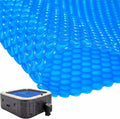Frienda 12 x 24 ft Blue Rectangle Solar Pool Cover 16 Mil Solar Blanket for Above Ground Inground Pools Heavy Duty Floating Bubble Pool Hot Tub Spa Covers for Swimming Pools