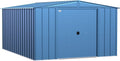 Arrow Classic Steel Storage Shed, 10x14, Blue Grey