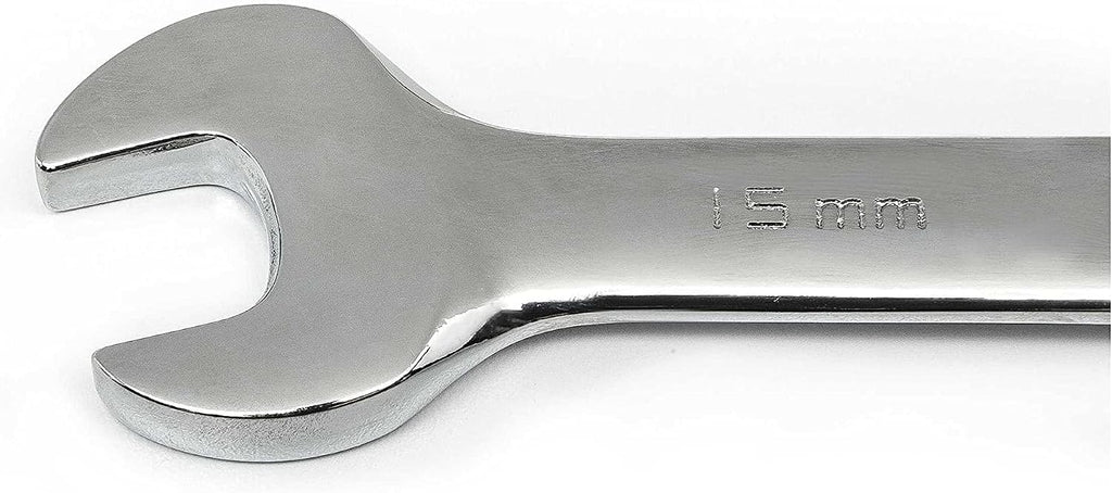 GEARWRENCH 30 Piece 12 Point Ratcheting Combination SAE/Metric (1/4-1 in., 8-24 mm) Wrench Set with Wrench Racks - 86702
