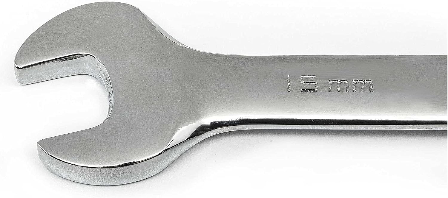 GEARWRENCH 30 Piece 12 Point Ratcheting Combination SAE/Metric (1/4-1 in., 8-24 mm) Wrench Set with Wrench Racks - 86702 (Pack of 2)