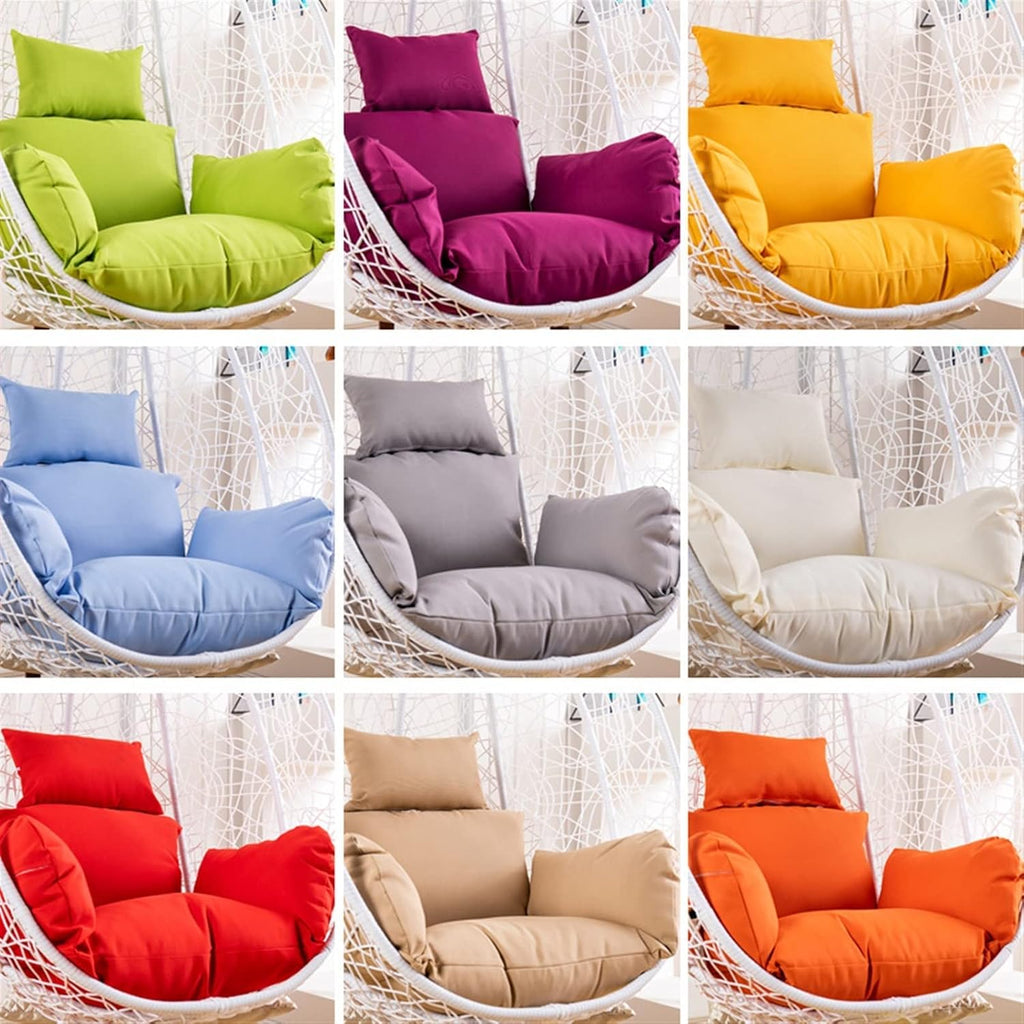 Wttfc Egg Chair Cushion Replacement, Outdoor Swing Chair Seat Cushion Replacement Cover, Washable Thicken Hanging Hammock Chair Cushion Only
