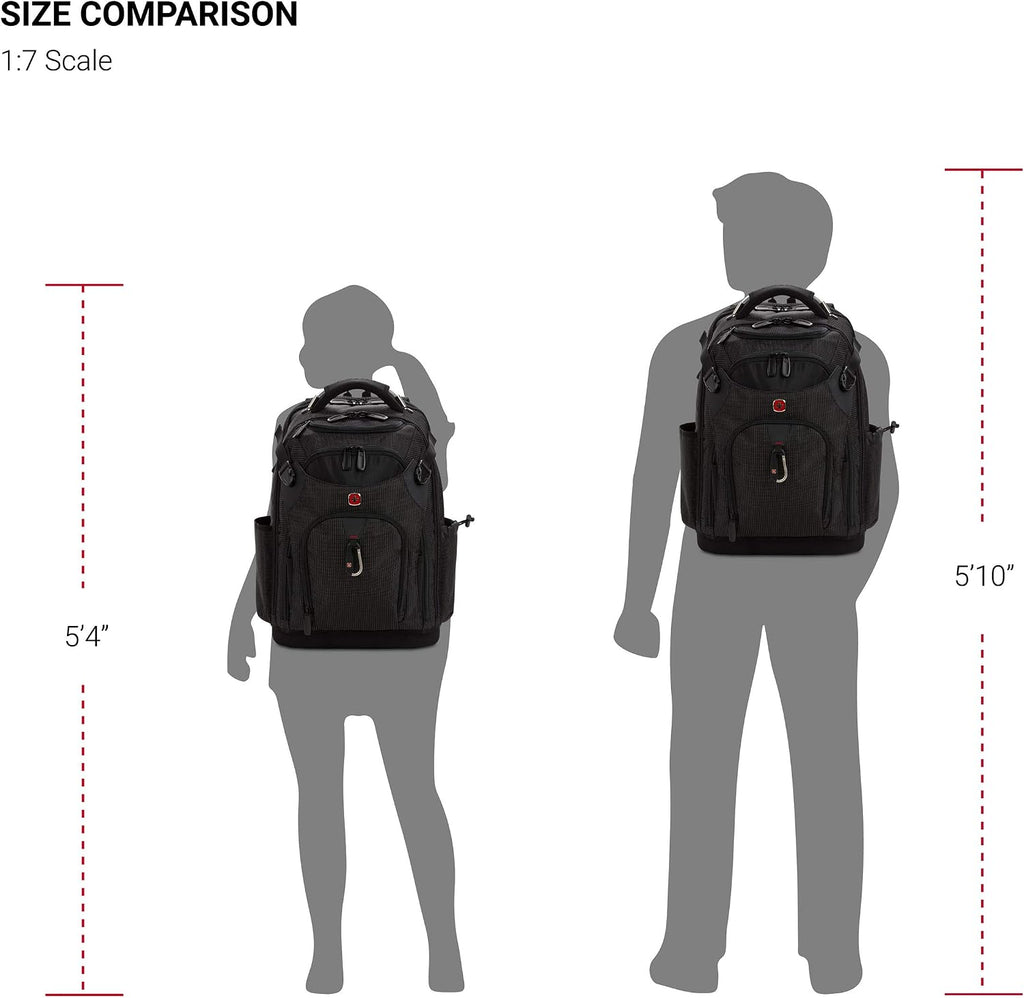 SwissGear Tool Bag Backpack, Fits Up to 17-Inch Laptop, Work Pack PRO, Black