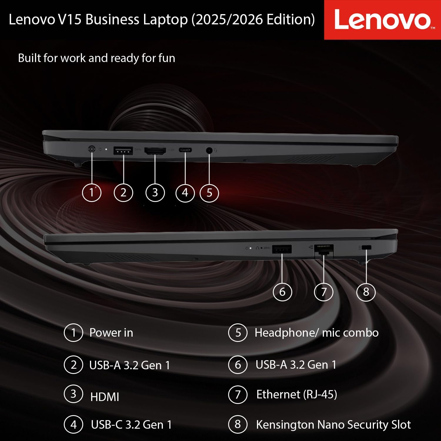 Lenovo 2026 Latest Business and Student Laptop, Ryzen 3 7320U(Outperforms Intel i7-1065G7), 16GB DDR5, 1TB PCIE, 15.6' FHD IPS Display, Wi-Fi 6, Bluetooth 5.3, Long Battery Life, Windows 11 Pro