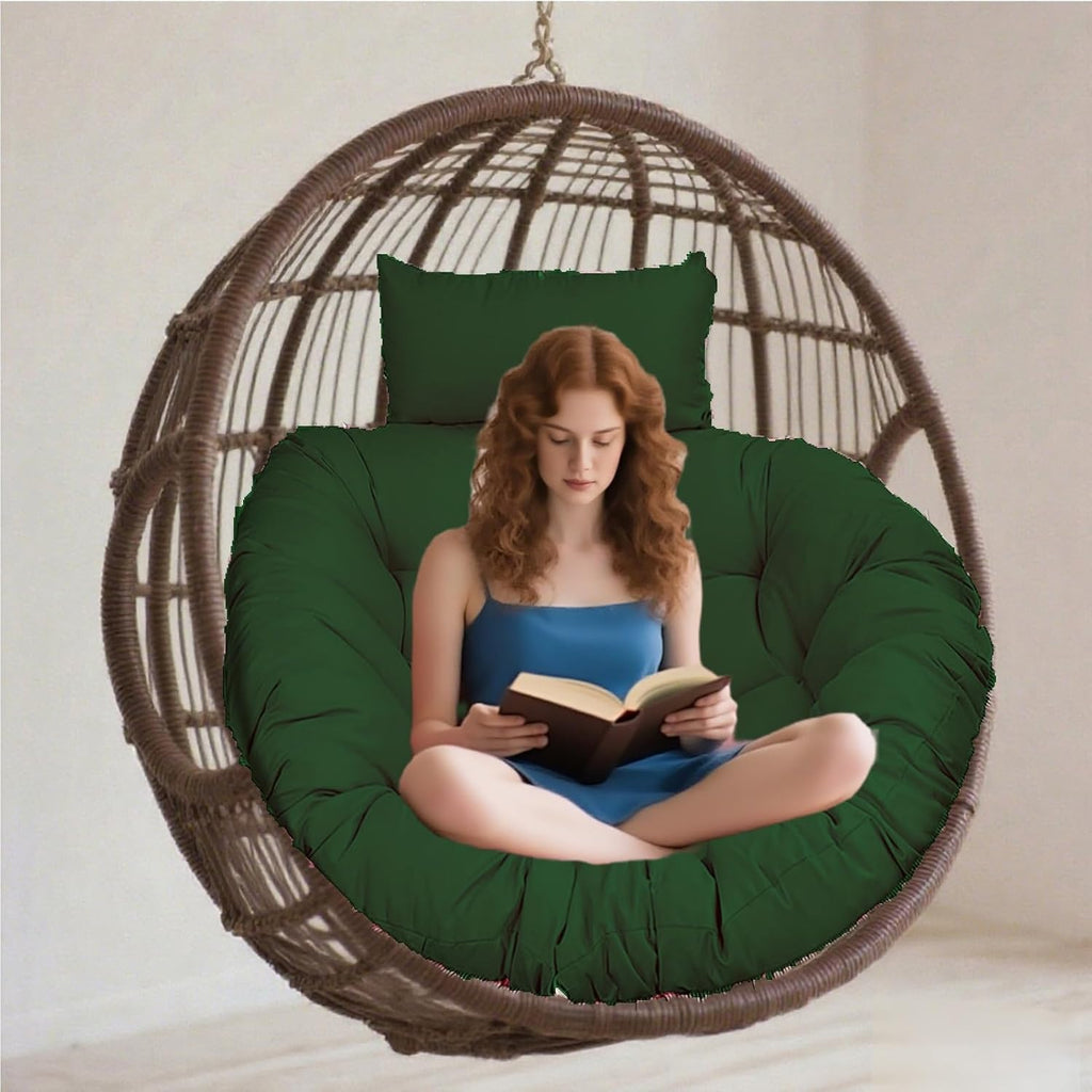 Hammock Chair Cushion, Oversized Papasan Rocking Chair Cushion, Thickened Hanging Basket Seat Cushion, Patio Egg Swing Chair Cushion for Porch, Gargen, Lawn