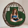 Hammock Chair Cushion, Oversized Papasan Rocking Chair Cushion, Thickened Hanging Basket Seat Cushion, Patio Egg Swing Chair Cushion for Porch, Gargen, Lawn