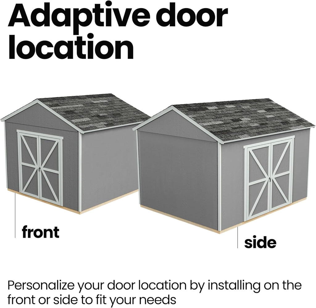 Handy Home Products Astoria 12x20 Do-It-Yourself Wooden Storage Shed- Does not Include Floor kit, Paint, or Roofing Shingles
