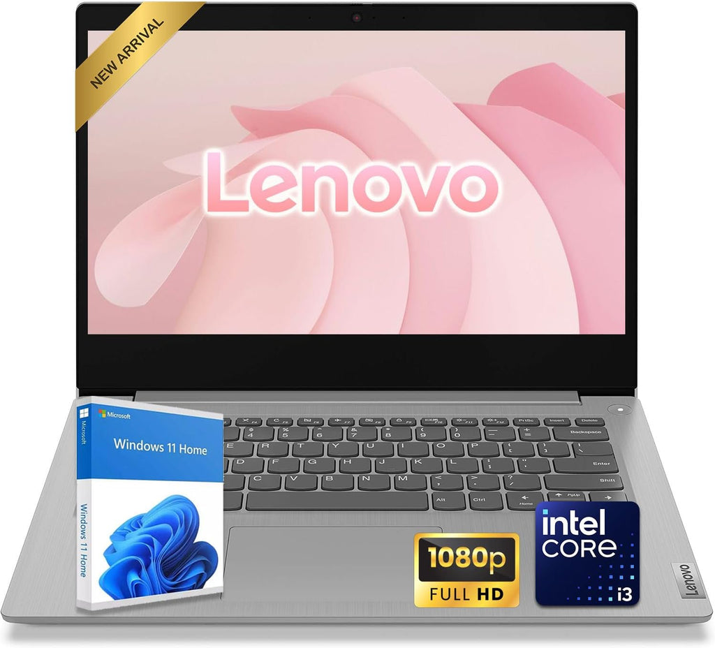 Lenovo IdeaPad 3 14' FHD Laptop | Intel Core i3 Processor | Windows 11 | 36GB DDR4 RAM | 2TB PCIe SSD | HDMI & SD Card Reader | Webcam w/Privacy Shutter | Perfect for Students, Work & Everyday Use