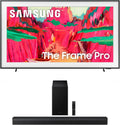 Samsung QN75LS03FWFXZA 75 Inch The Frame Pro Wireless 4K Neo QLED TV with a HW-B750F B Series Soundbar 5.1 Ch and Subwoofer (2025)