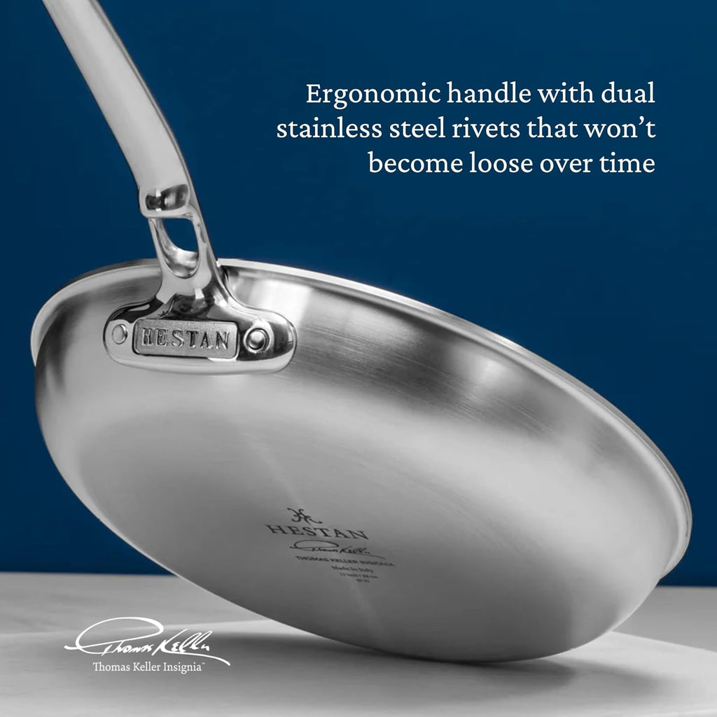 Thomas Keller Insignia by Hestan - Stainless Steel 7 Piece Cookware Set, Induction Cooktop Compatible