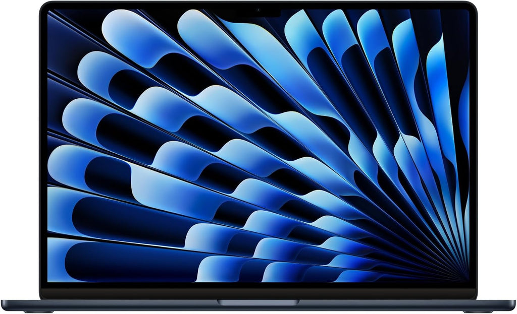 2023 Apple MacBook Air with Apple M2 Chip with 8-Core CPU/10-Core GPU (15-inch, 8GB RAM, 256GB SSD Storage) (QWERTY English) Midnight (Renewed)