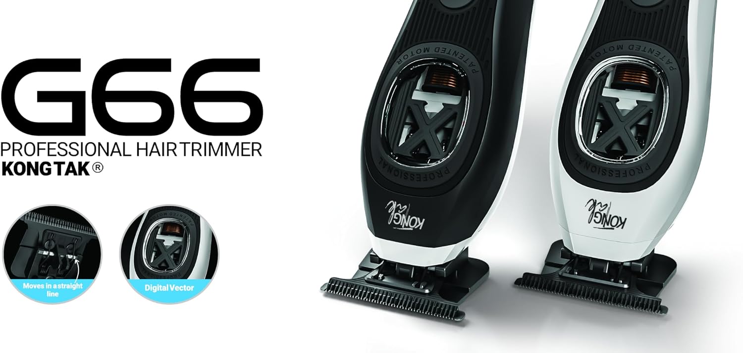 G66 Professional Hair Trimmer with Digital Vector Motor UP to 12,000 SPM and DLC Blade