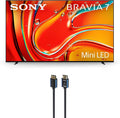 Sony K75XR70 75 Inch 4K Bravia LCD Mini LED Full Array HDR Google TV with an Austere 5S-4KHD2-2.5M V-Series 2.5m Premium 4K HDR HDMI Braided Cable (2024)