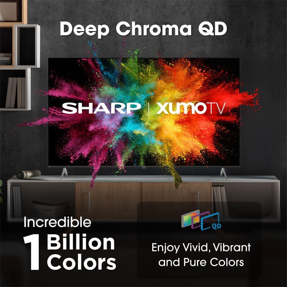 Sharp 4TC65HP7050U 65 inch Class Aquos QLED 4K Ultra HD Xumo Smart TV