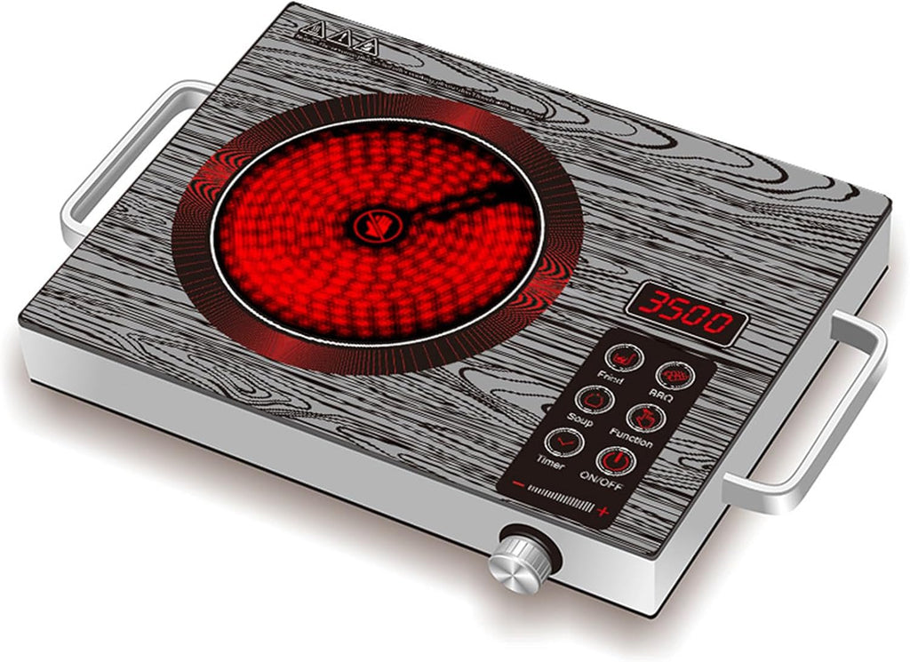 3500W Portable Induction Cooktop Timer Temperature Control Induction Cooktop Intelligent Touch Control Heating Plate for Kitchen Cooking