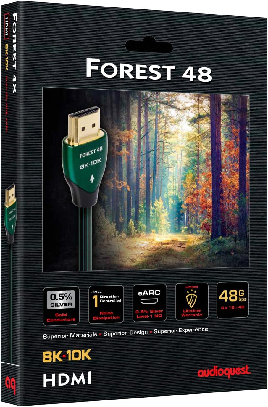 Samsung QN55S85FAFXZA 55 Inch OLED HDR 4K Smart TV with an AudioQuest Forest 1.5M 48G 8K-10K HDMI Digital Cable (2025)