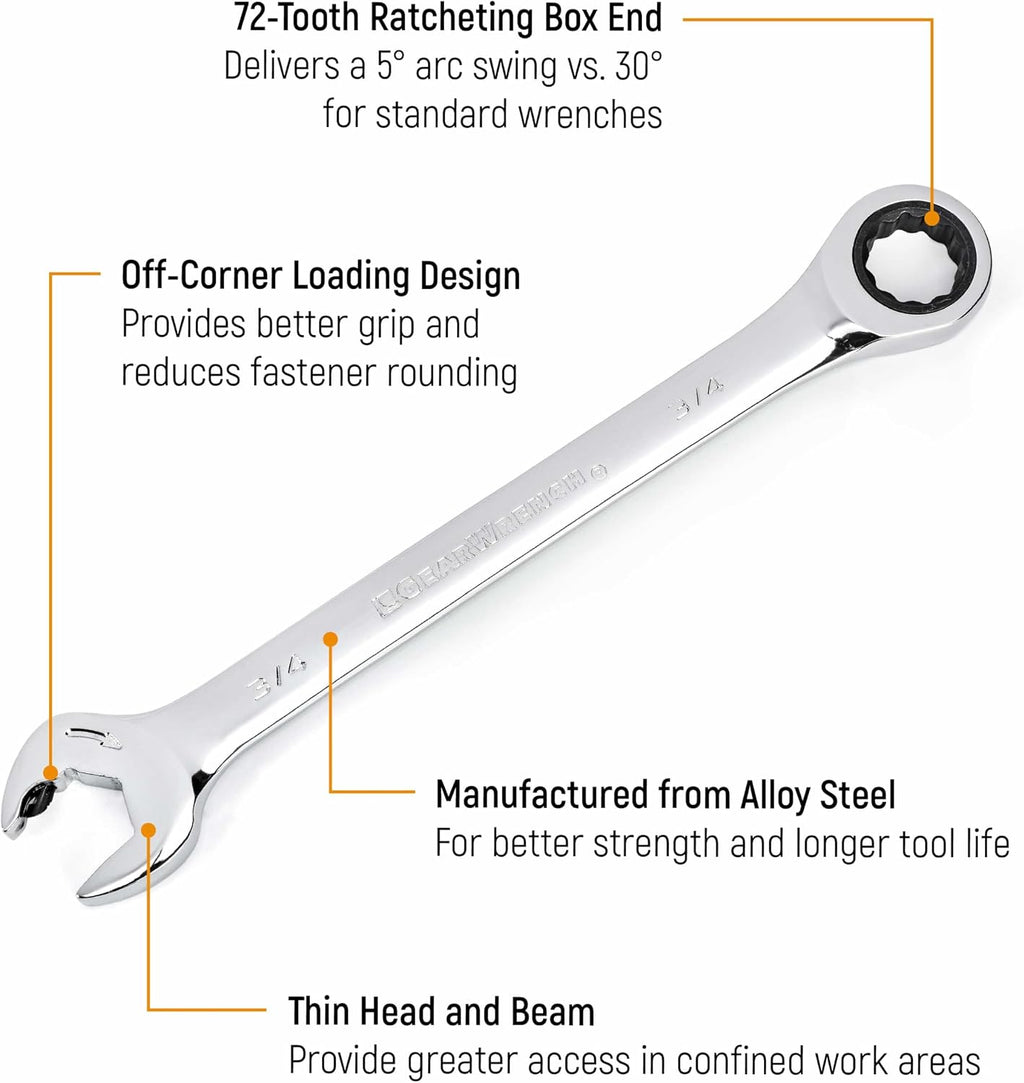 GEARWRENCH 20 Piece Ratcheting Combination Wrench | SAE & Metric | 35720A-02