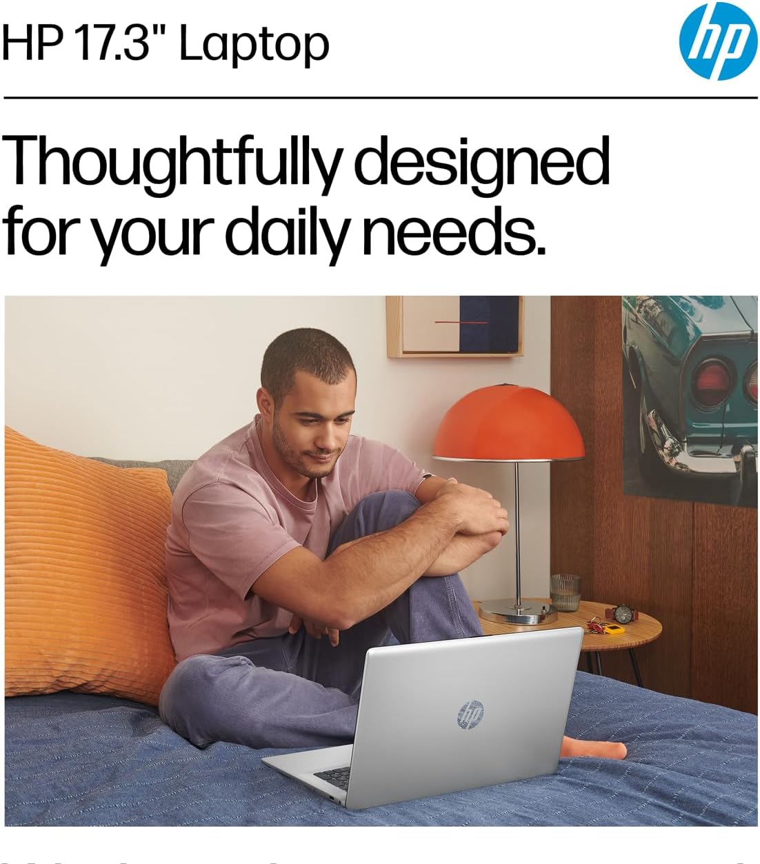 HP 17 Laptop (17.3' FHD Anti-Glare, AMD Ryzen 5 (> Intel i7-1165G7), 16GB RAM, 512GB SSD) for Business, Home, Student, Long Battery Life, Webcam, Fast Charge, HDMI, IST Hub, Win 11 Pro, Silver