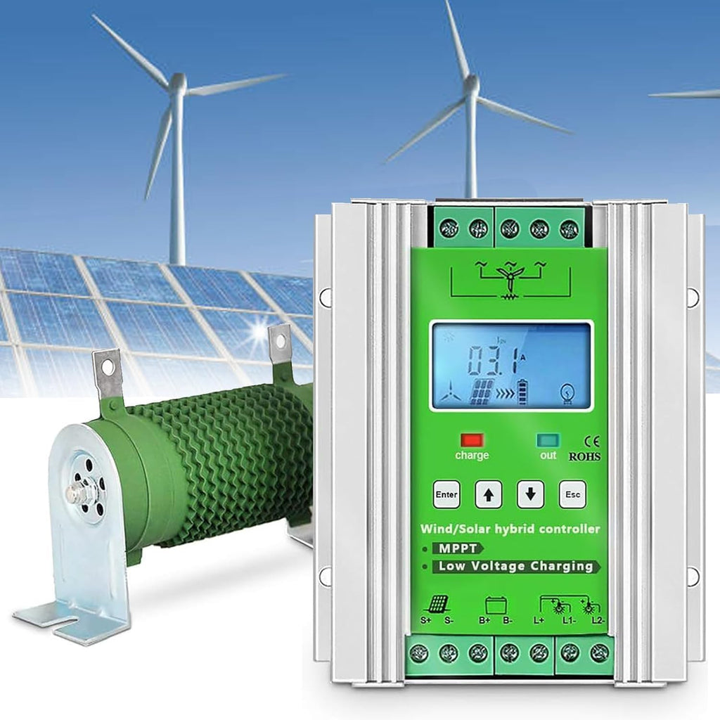 12000W Wind Solar Hybrid MPPT Charge Controller with Dump Load 30000W Wind Turbine Generator 3000W Solar Panel