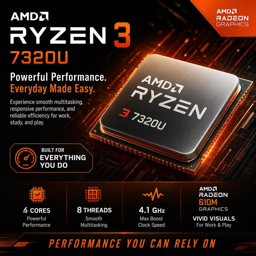 Lenovo V15 2026 Student & Business Laptop, AMD Ryzen 3 7320U (Beats i7-1160G7), 15.6' FHD IPS Display, 16GB RAM, 1TB SSD, Ethernet Port RJ-45, Windows 11 Pro, Business Black