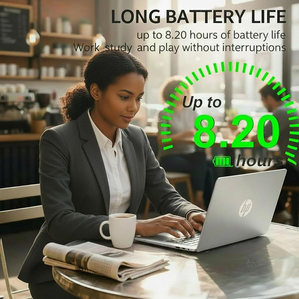 HP 15.6' Business&Student Laptop Computer, 2025/2026 Edition, Copilot AI, Intel Dual Core Processor Series, 16GB RAM, 512GB SSD, Ethernet & SD Card Reader, Up to 9 Hours Battery Life, Windows 11 Pro