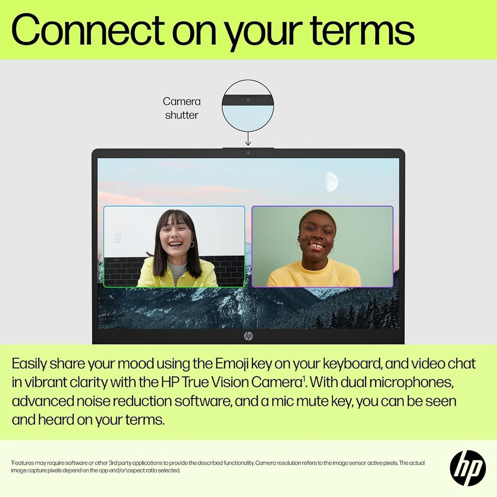 HP Ultrabook 15.6' Laptop, Microsoft 365 Included, Intel 13th 4-Core | 128GB UFS, no Mouse, Moonlight Blue